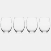 Verre À Vin Sans Pied Lucky In Love Mariage (Gauche)