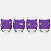 VERRE À VIN SANS PIED LUNETTES AVEC MOTS (Gauche)