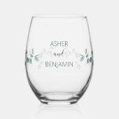 Verre À Vin Sans Pied Luxe Spring Fleur sauvage oiseau Rose Jardin sans (Gauche)