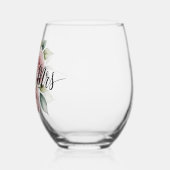 Verre À Vin Sans Pied M. et Mme Floral Script (Gauche)