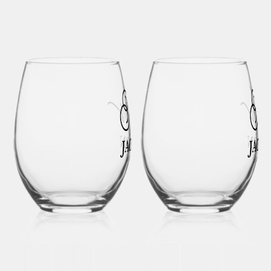 Verre À Vin Sans Pied M. et Mme le Mariage Keepsar (Droite)