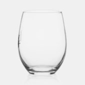 Verre À Vin Sans Pied M. et Mme Mariage (Gauche)
