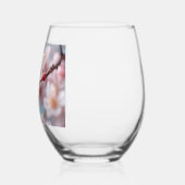Verre À Vin Sans Pied Magie en fleurs roses (Gauche)