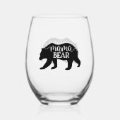 Verre À Vin Sans Pied Mama Bear (Verso)