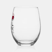 Verre À Vin Sans Pied Maman a besoin d'un vin Mère personnalisée (Gauche)