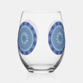 Verre À Vin Sans Pied Mandala d'eau (Verso)