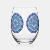 Verre À Vin Sans Pied Mandala d'eau (Droite)