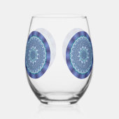 Verre À Vin Sans Pied Mandala d'eau (Gauche)