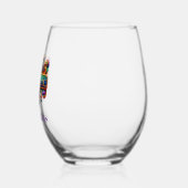 Verre À Vin Sans Pied Mardi Gras (Gauche)
