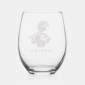 Verre À Vin Sans Pied Mardi Gras (Verso)