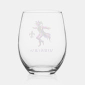Verre À Vin Sans Pied Mardi Gras (Verso)