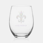 Verre À Vin Sans Pied Mardi Gras (Verso)