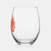 Verre À Vin Sans Pied Mariage chinois Gold Double Xi Peony (Gauche)