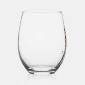 Verre À Vin Sans Pied Mariage chinois Red Gold Double Happy (Droite)