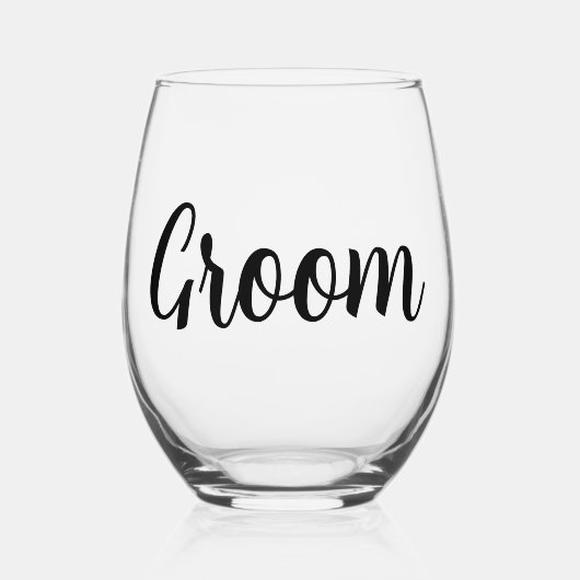 Verre À Vin Sans Pied Mariage de chambre (Recto)