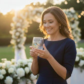 Verre À Vin Sans Pied Mariage de libellules, personnalisé