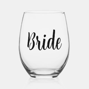 Verre À Vin Sans Pied Mariage de mariée