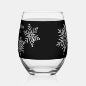 Verre À Vin Sans Pied Mariage Diamond Snowflake (Gauche)