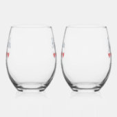 Verre À Vin Sans Pied Mariage et mariage 5 Mariée de coeur (Droite)