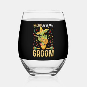 Verre À Vin Sans Pied Marié mexicain moyen nacho Cinco De Mayo 