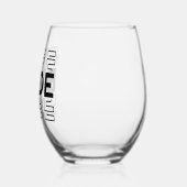 Verre À Vin Sans Pied Mariée  (Gauche)