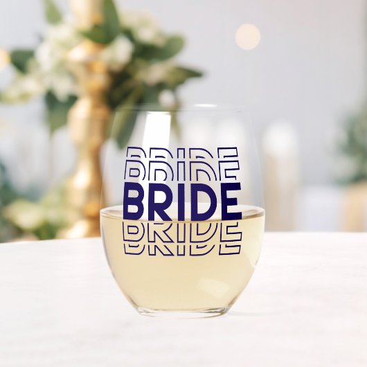 Verre À Vin Sans Pied Mariée (Insitu (Mariage))