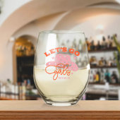 Verre À Vin Sans Pied Mariée Babe Bachelorette Nom personnalisé Vin Stem