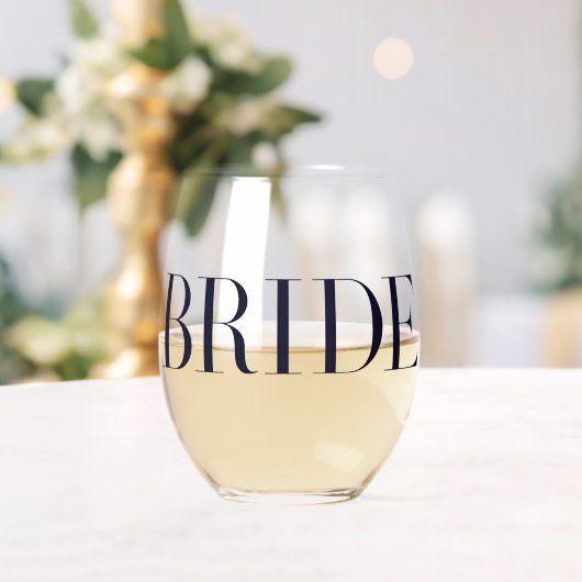Verre À Vin Sans Pied Mariée mariée (Insitu (Mariage))