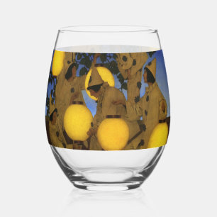 Verre À Vin Sans Pied Maxfield Parrish Les Porteuses de Lanternes 1908 V