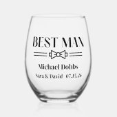 Verre À Vin Sans Pied Meilleur homme (Recto)