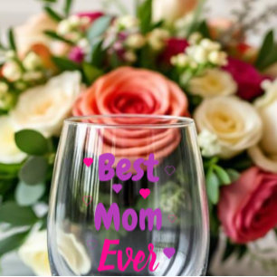 Verre À Vin Sans Pied Meilleure maman jamais