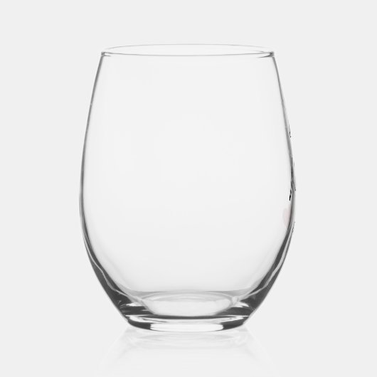 Verre À Vin Sans Pied "Meilleure maman jamais" élégant script (modifiabl (Droite)
