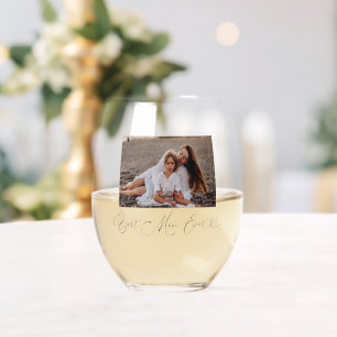 Verre À Vin Sans Pied Meilleure maman jamais script photo