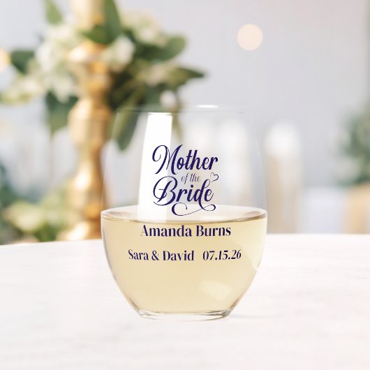 Verre À Vin Sans Pied Mère de la mariée (Insitu (Mariage))