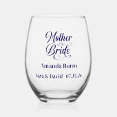 Verre À Vin Sans Pied Mère de la mariée (Recto)