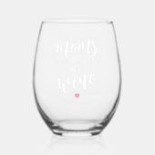 Verre À Vin Sans Pied Mère drôle (Recto)