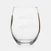 Verre À Vin Sans Pied Mesoamerican Emperor Medallion Aztec/Mayan Person (Droite)