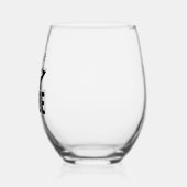 Verre À Vin Sans Pied Minimal Bride Floral (Gauche)