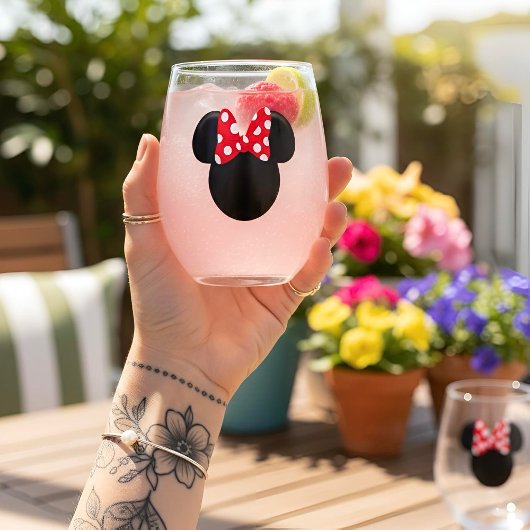 Verre À Vin Sans Pied Minnie