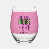 VERRE À VIN SANS PIED MODÈLE DE TEXTE D'IMAGE CHAUD MODERNE ÉDITABLE (Verso)