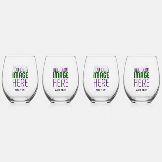 VERRE À VIN SANS PIED MODÈLE DE TEXTE D'IMAGE SIMPLE ET CLAIR MODERNE (Recto)