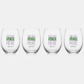 VERRE À VIN SANS PIED MODÈLE DE TEXTE D'IMAGE SIMPLE ET CLAIR MODERNE (Dos)