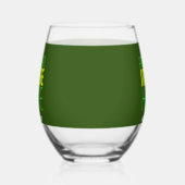VERRE À VIN SANS PIED MODÈLE TEXTE D'IMAGE VERTE DE FORÊT ÉDITABLE MODER (Droite)