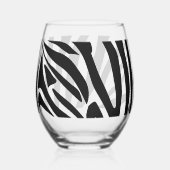 Verre À Vin Sans Pied Modèle Zèbre (Verso)