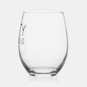 Verre À Vin Sans Pied Modern Fifty and Fabulous Bold 50th Birthday Party (Gauche)