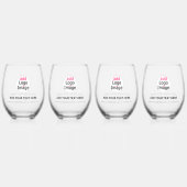 Verre À Vin Sans Pied Moderne Professionnel Personnalisable (Dos)