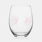Verre À Vin Sans Pied Moderne simple papillon rose floral Fleurs mariage (Gauche)