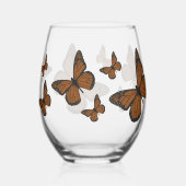 Verre À Vin Sans Pied Monarque gribouillé (Verso)