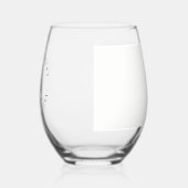 Verre À Vin Sans Pied Monogramme Adresse initiale ou Mariage (Gauche)