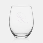 Verre À Vin Sans Pied Monogramme classique (Verso)